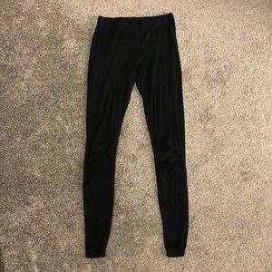 Joah Brown leggings with knee cutout